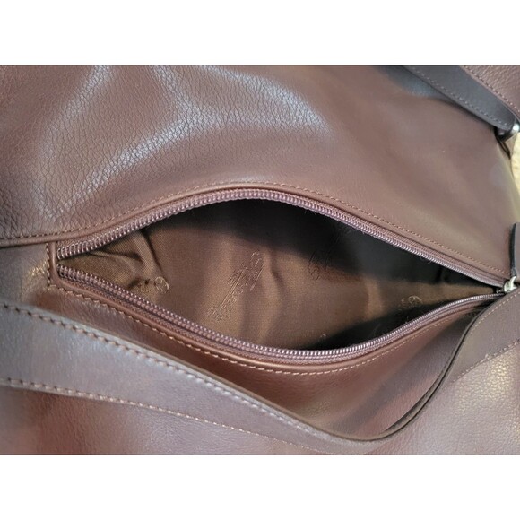 Fossil Soft Leather Backpack Brown Travel Bag Flap Front Read Description - Picture 8 of 10